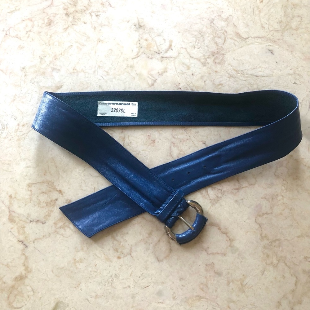 Vintage 1980s Emmanuel Leather Belt